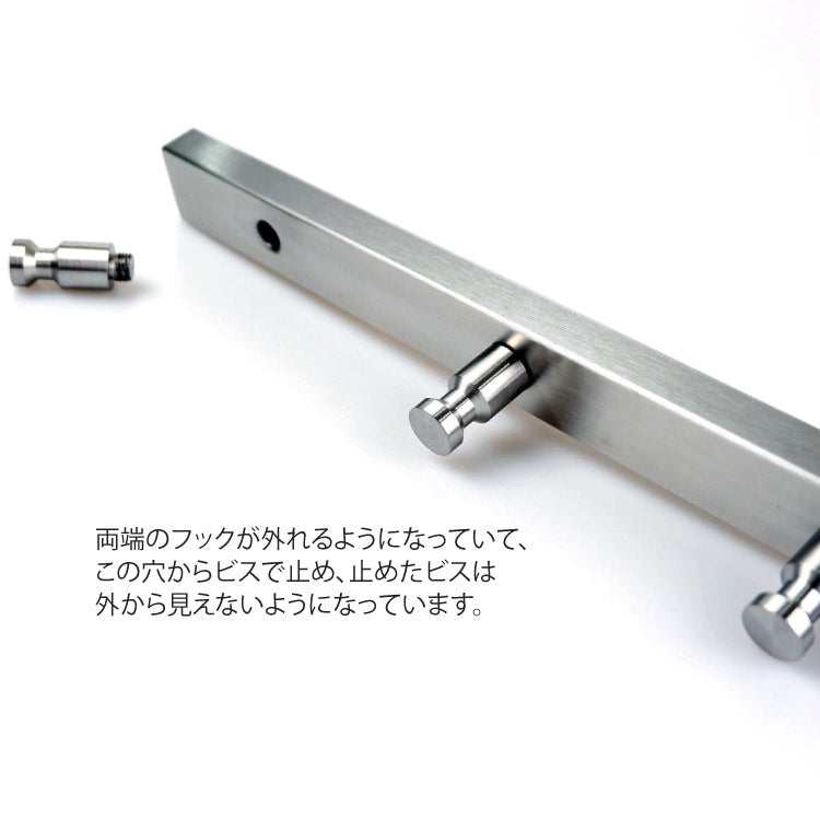 ZACK 50662 ACCOLO ドイツZACK社製モダンデザインのコートレール(6本フック) 壁付けタイプ DIY HL [お取寄せ]