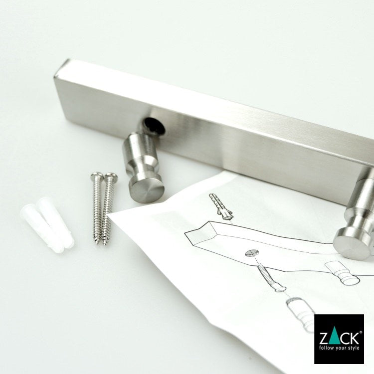 ZACK 50662 ACCOLO ドイツZACK社製モダンデザインのコートレール(6本フック) 壁付けタイプ DIY HL [お取寄せ]