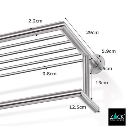 ZACK 50683 ETERNO ドイツZACK社製モダンデザインのコートラック L66cm 壁付けタイプ DIY HL [在庫有り]H1