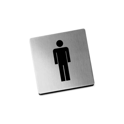 ZACK 50713 INDICI ドイツZACK社製モダンデザインのピクトグラム(男性用トイレ表示板) HL [在庫有り]