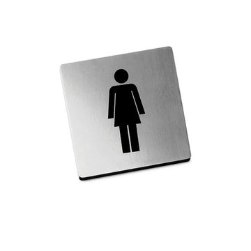 ZACK 50714 INDICI ドイツZACK社製モダンデザインのピクトグラム(女性用トイレ表示板) HL [在庫有り]