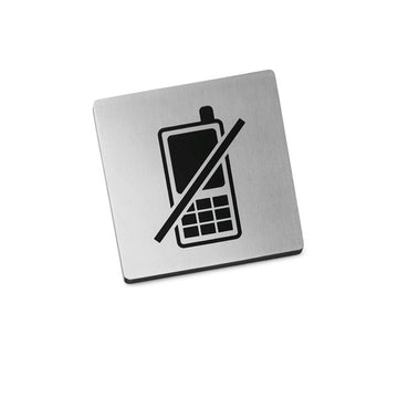 ZACK 50717 INDICI ドイツZACK社製モダンデザインのピクトグラム (携帯電話禁止エリア) HL [在庫有り]