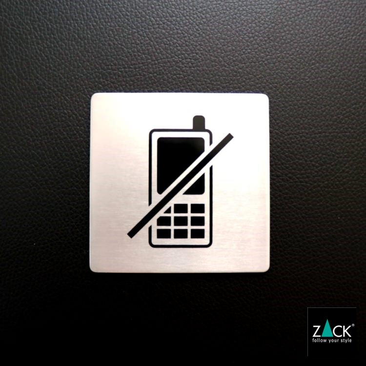 ZACK 50717 INDICI ドイツZACK社製モダンデザインのピクトグラム (携帯電話禁止エリア) HL [在庫有り]