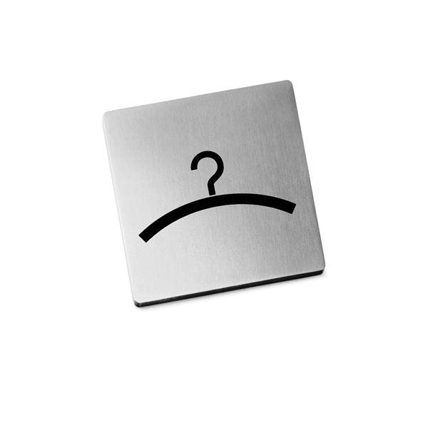 ZACK 50718 INDICI ドイツZACK社製モダンデザインのピクトグラム(クローク 受付案内) HL [在庫有り]