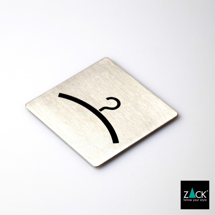 ZACK 50718 INDICI ドイツZACK社製モダンデザインのピクトグラム(クローク 受付案内) HL [在庫有り]