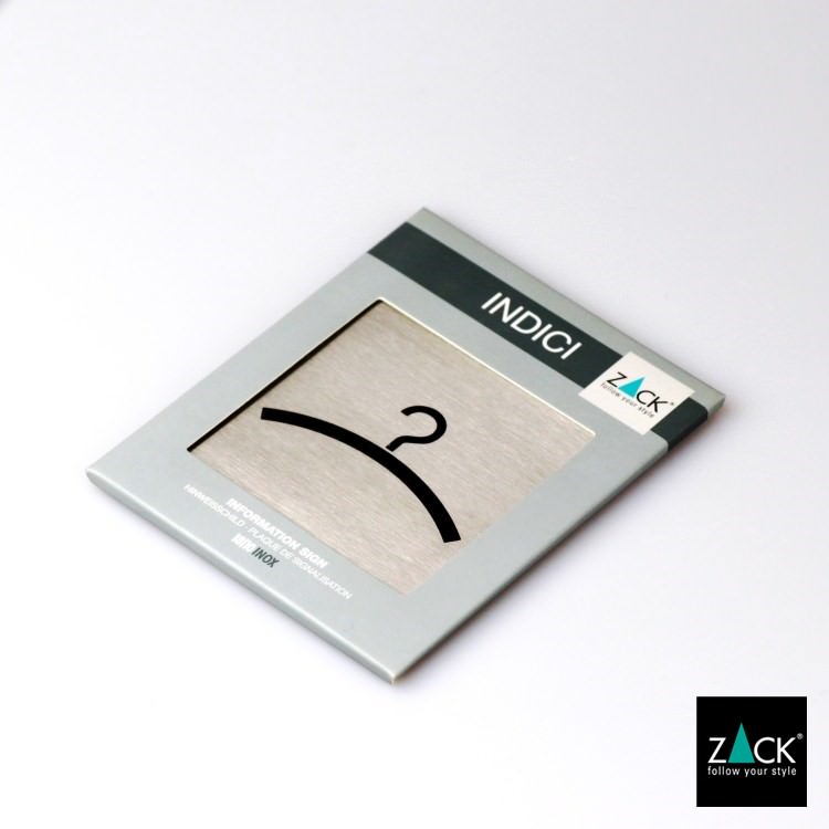 ZACK 50718 INDICI ドイツZACK社製モダンデザインのピクトグラム(クローク 受付案内) HL [在庫有り]