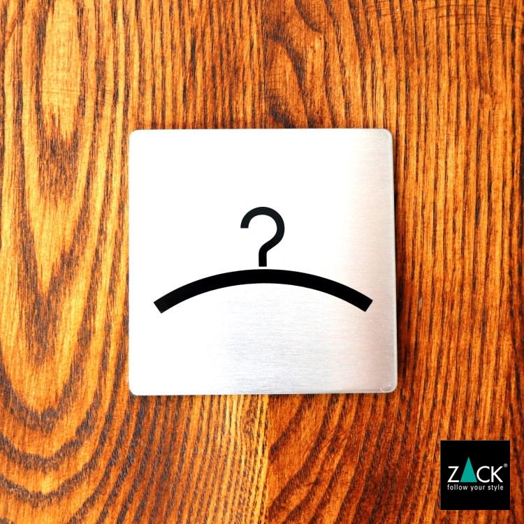 ZACK 50718 INDICI ドイツZACK社製モダンデザインのピクトグラム(クローク 受付案内) HL [在庫有り]