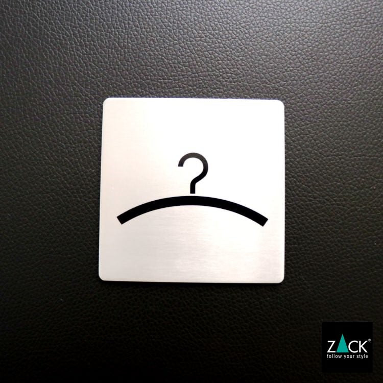 ZACK 50718 INDICI ドイツZACK社製モダンデザインのピクトグラム(クローク 受付案内) HL [在庫有り]