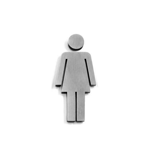 ZACK 50724f INDICI ドイツZACK社製モダンデザインの女子トイレ用ドアシンボル HL [在庫有り]