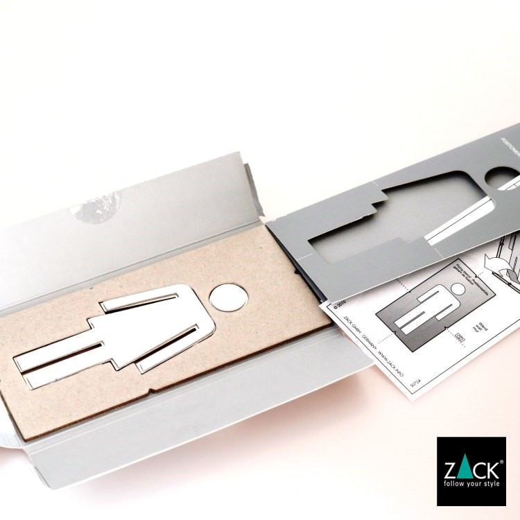 ZACK 50724f INDICI ドイツZACK社製モダンデザインの女子トイレ用ドアシンボル HL [在庫有り]