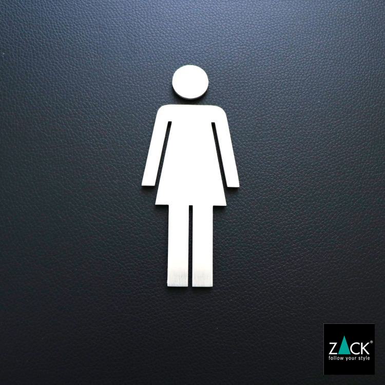 ZACK 50724f INDICI ドイツZACK社製モダンデザインの女子トイレ用ドアシンボル HL [在庫有り]
