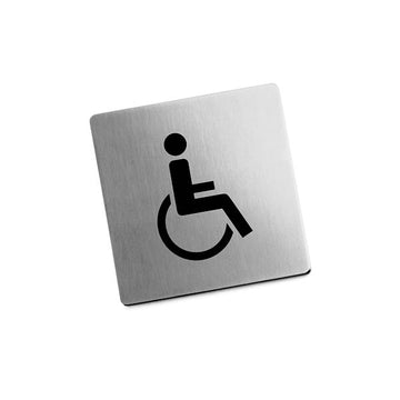 ZACK 50725 INDICI ドイツZACK社製モダンデザインのピクトグラム(多目的トイレ表示板) HL [在庫有り] H2-13