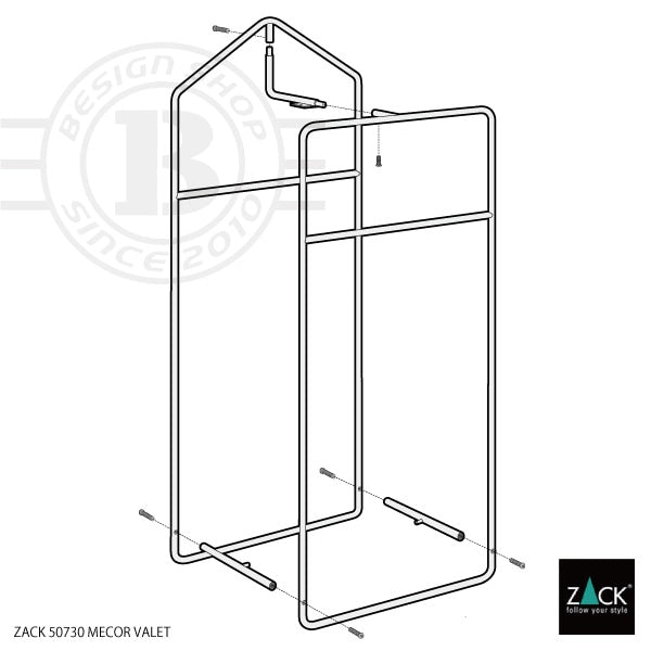 ZACK 50730 MECOR ドイツZACK社製モダンデザインのバレットスタンド HL [在庫有り]
