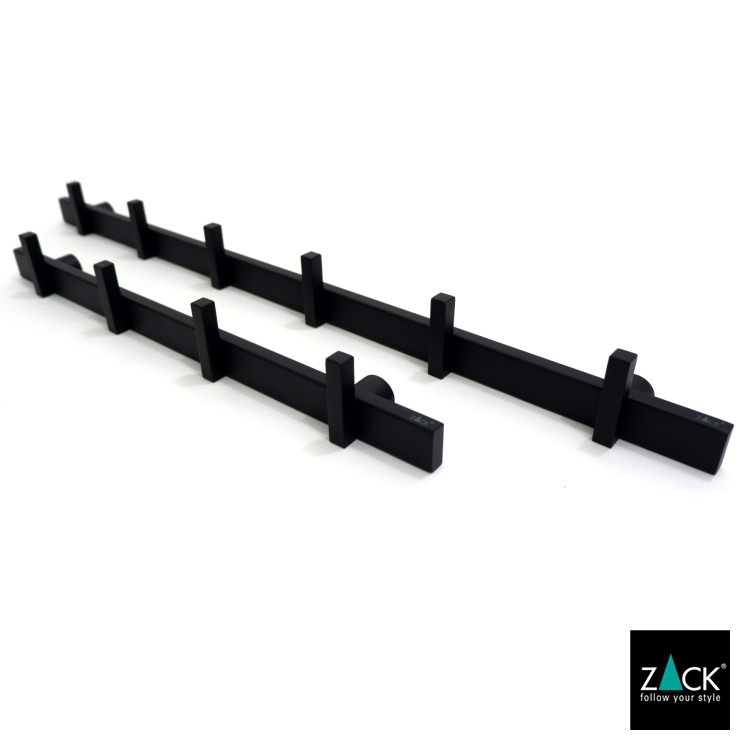 ZACK 50734 CADORE ドイツZACK社製モダンデザインのコートフックレール マットブラック 壁付けタイプ DIY [在庫有り]