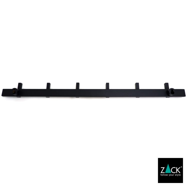 ZACK 50735 CADORE ドイツZACK社製モダンデザインのコートフックレール マットブラック 壁付けタイプ DIY [在庫有り]