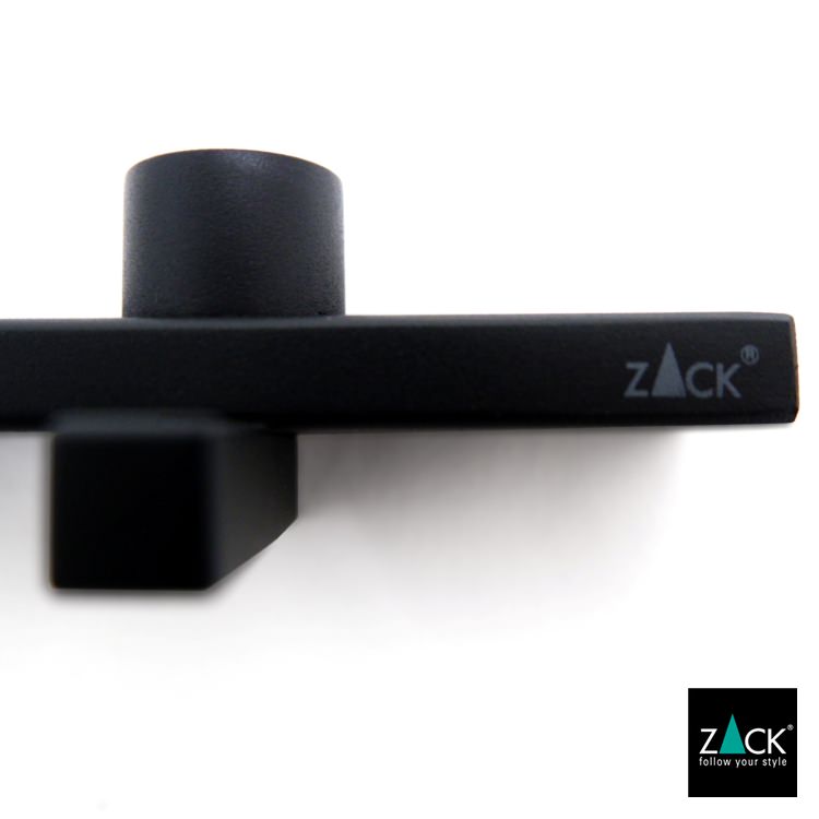 ZACK 50735 CADORE ドイツZACK社製モダンデザインのコートフックレール マットブラック 壁付けタイプ DIY [在庫有り]