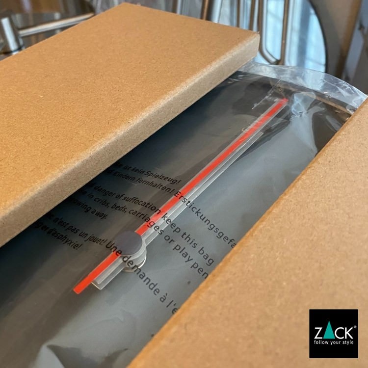 ZACK 60016 WANU ドイツZACK社製モダンデザインのウォールクロック ベージュ HL [在庫有り]
