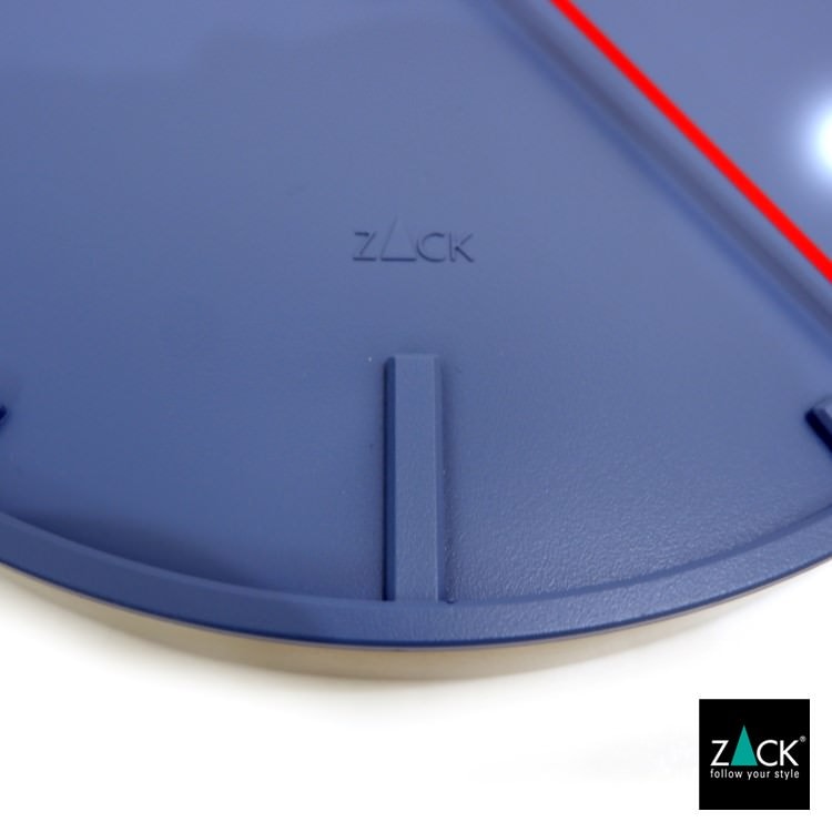 ZACK 60017 WANU ドイツZACK社製モダンデザインのウォールクロック ブルー HL [在庫有り]