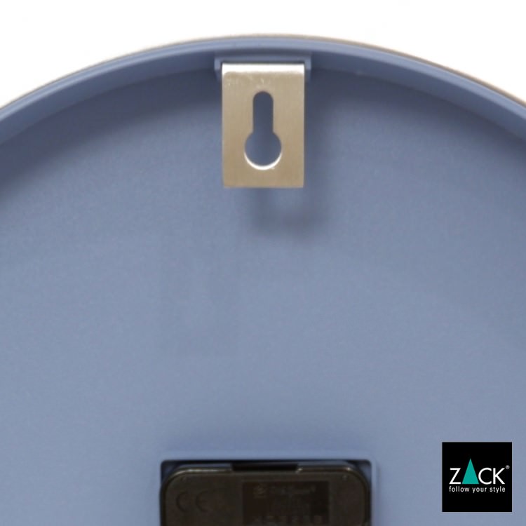 ZACK 60017 WANU ドイツZACK社製モダンデザインのウォールクロック ブルー HL [在庫有り]