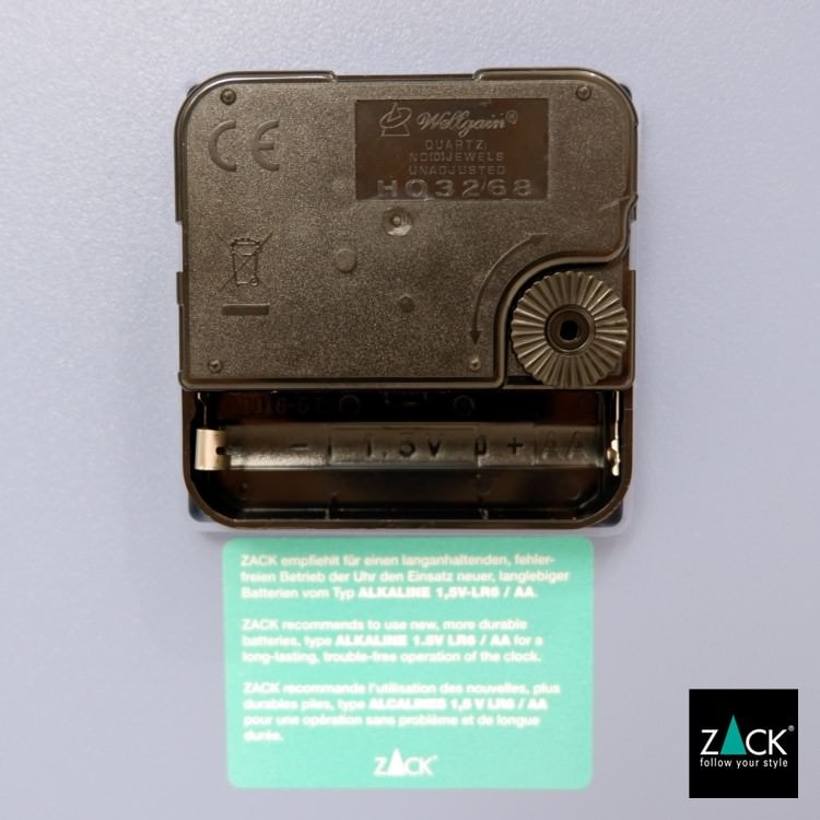 ZACK 60017 WANU ドイツZACK社製モダンデザインのウォールクロック ブルー HL [在庫有り]
