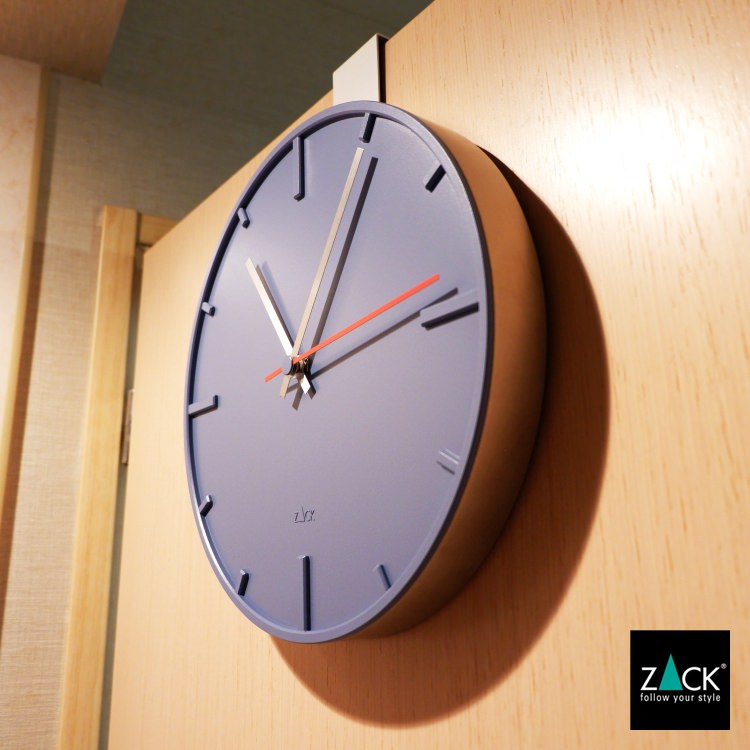 ZACK 60017 WANU ドイツZACK社製モダンデザインのウォールクロック ブルー HL [在庫有り]