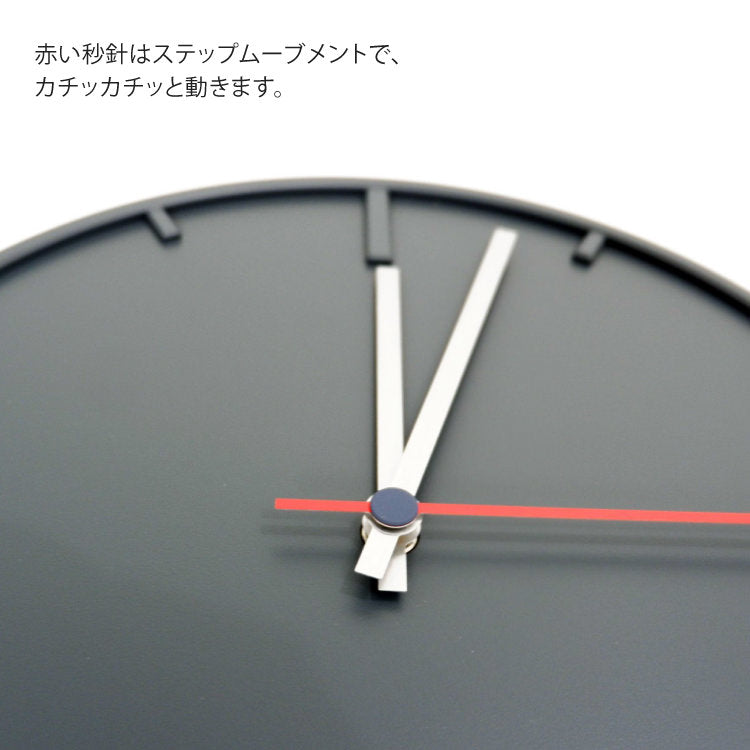 ZACK 60018 WANU ドイツZACK社製モダンデザインのウォールクロック グレー HL [在庫有り]