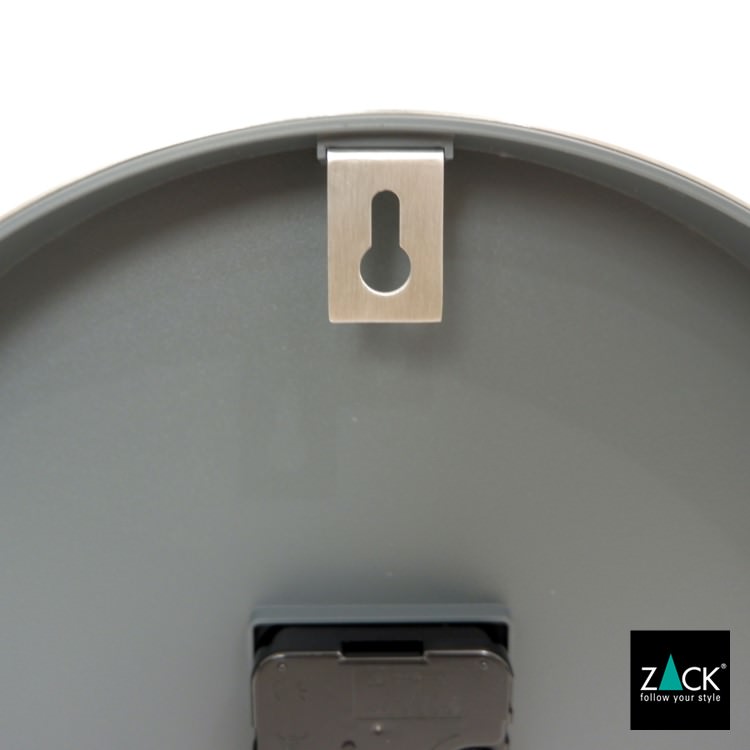 ZACK 60018 WANU ドイツZACK社製モダンデザインのウォールクロック グレー HL [在庫有り]