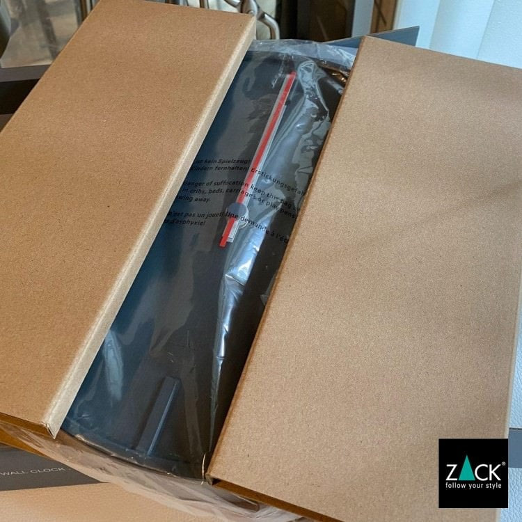 ZACK 60018 WANU ドイツZACK社製モダンデザインのウォールクロック グレー HL [在庫有り]