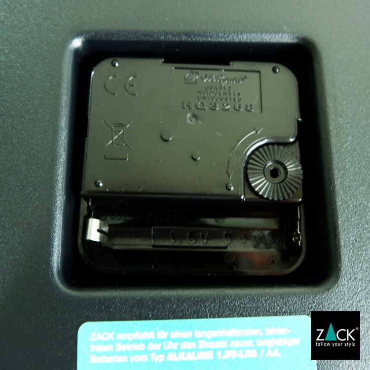 ZACK 60050 HOYO ドイツZACK社製モダンデザインのウォールクロック HL [在庫有り] H2-265