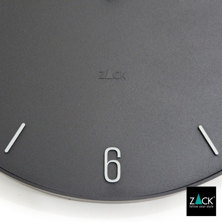 ZACK 60056 PREVO ドイツZACK社製モダンデザインのウォールクロック ブラック [在庫有り]