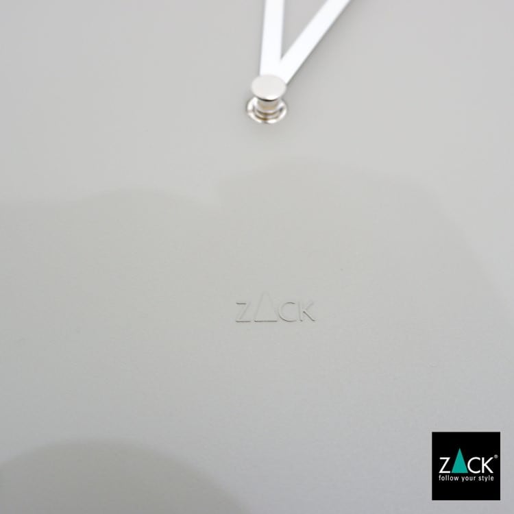 ZACK 60057 PREVO ドイツZACK社製モダンデザインのウォールクロック グレー HL [在庫有り]