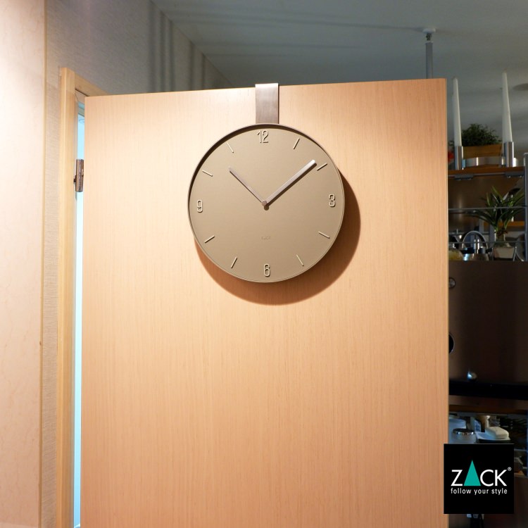 ZACK 60057 PREVO ドイツZACK社製モダンデザインのウォールクロック グレー HL [在庫有り]