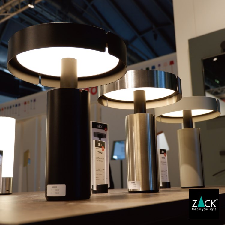 ZACK 60083 YARO ドイツZACK社製モダンデザインのLED テーブルライト マットブラック [在庫有り] H2-766