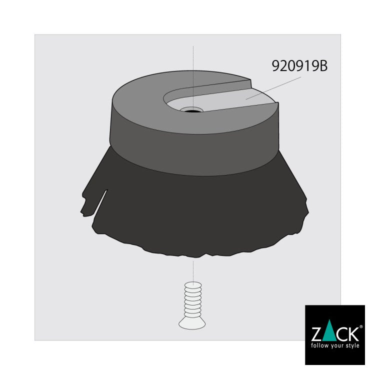 ZACK 920919B MAVOSディッシュブラシ交換用ブラシヘッド [在庫有り]