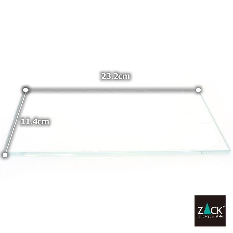 ZACK 940028G LINEA バスルームシェルフ 40028用スペアガラスシート [お取寄せ]