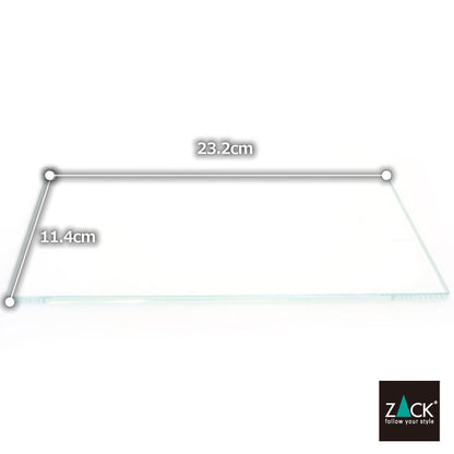 ZACK 940028G LINEA バスルームシェルフ 40028用スペアガラスシート [お取寄せ]
