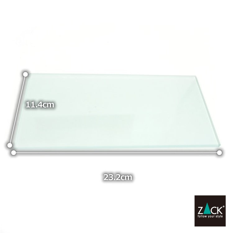 ZACK 940383G LINEA バスルームシェルフ用スペアガラス｜すりガラスタイプ [パーツ] [お取寄せ]