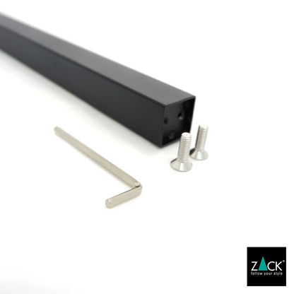 ZACK 40508：黒いトイレットペーパースタンド：支柱から外したねじと六角レンチ